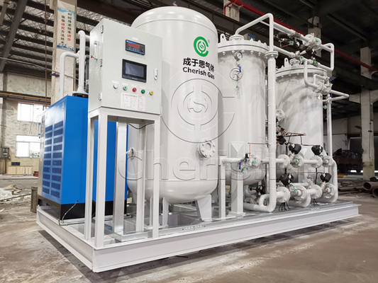 Generator Oksigen Industri Tekanan 0,3-0,4Mpa Untuk Struktur Kompak Akuakultur